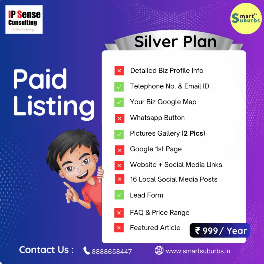 Chinchwad Business Directory , Silver plan in just 999/- per year, best digital marketing agency in pune and mumbai